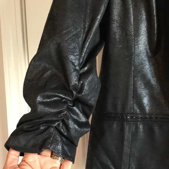 Black shimmer INC Macy's blazer. - Picture 2 of 8