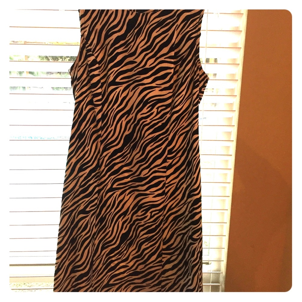 Zebra print Shift Dress