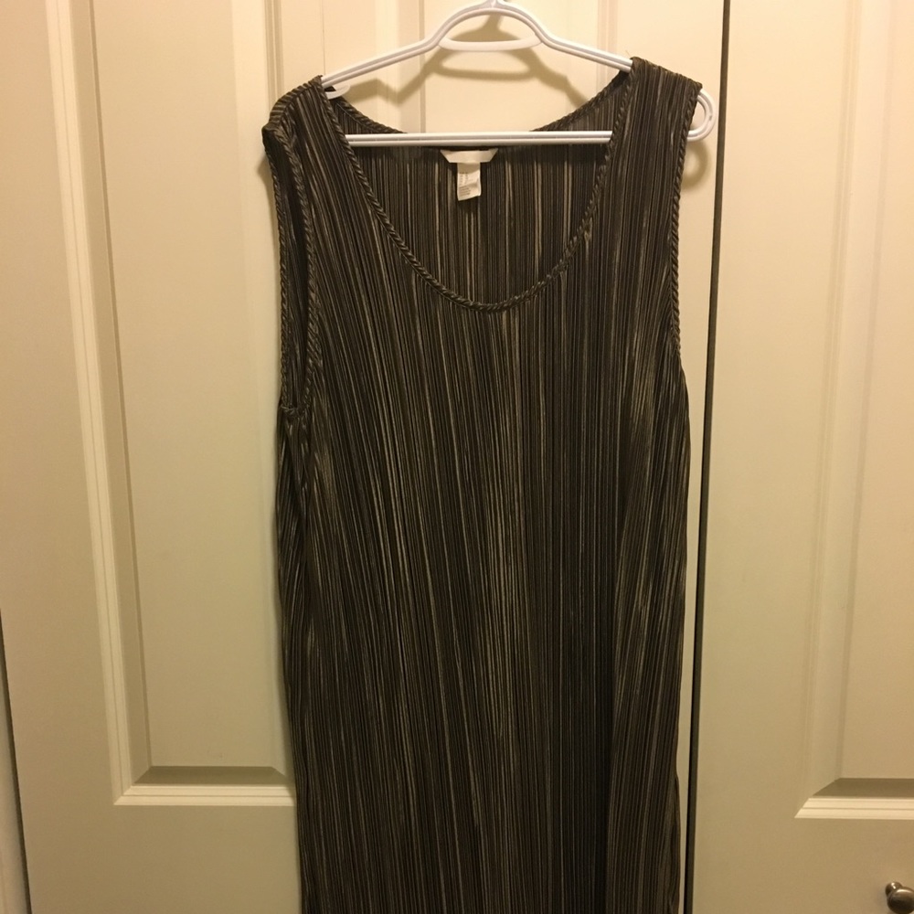 NWOT H&M Silky Ribbed Army Green Dress