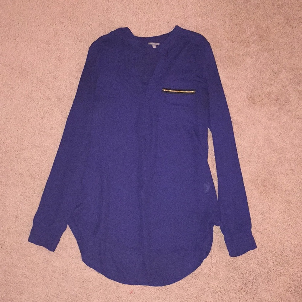 Navy blue blouse