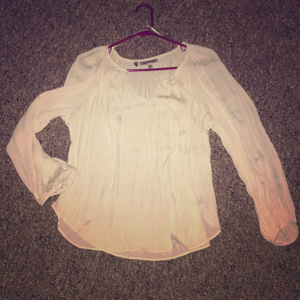 Flowing, White Blouse