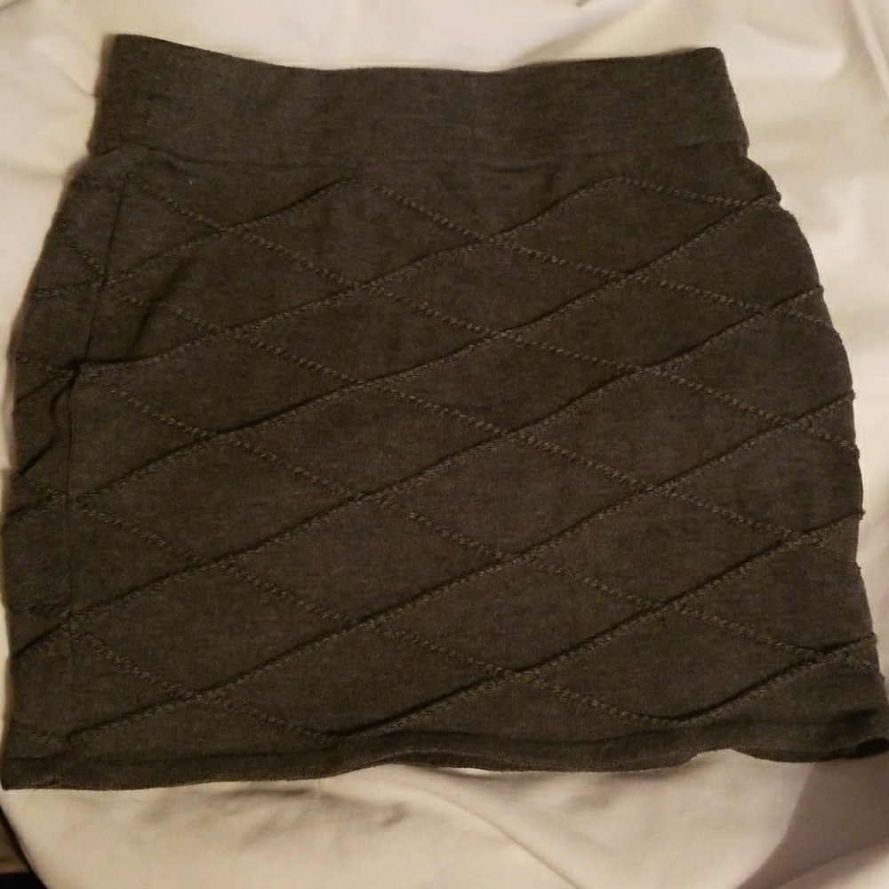Sexy knit mini skirt
