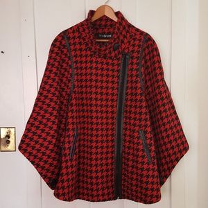 Lane Bryant - Plus -18/20- Red/Black - Cape Jacket