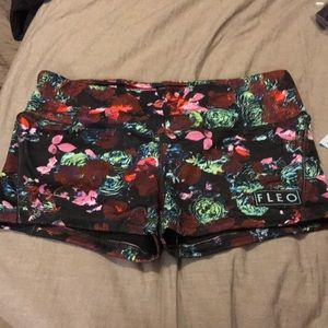 NWT fleo shorts neon punch