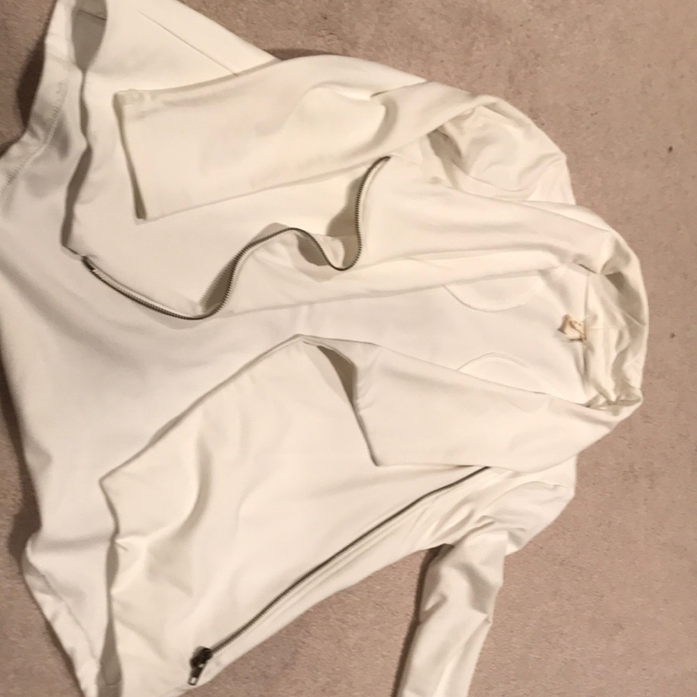 White cotton blazer