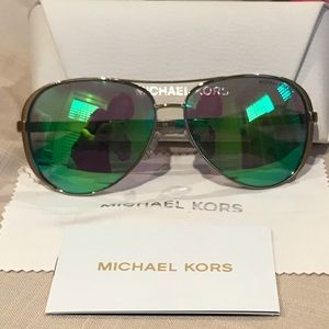 Michael Kors green polarized sunglasses