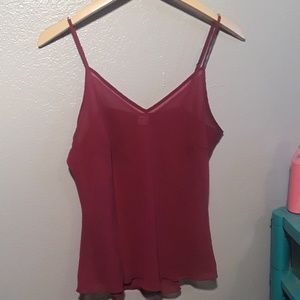 Sheer tank top
