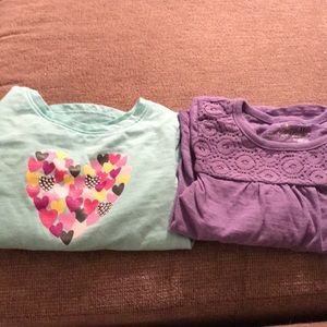 Girls 3T long sleeve shirts