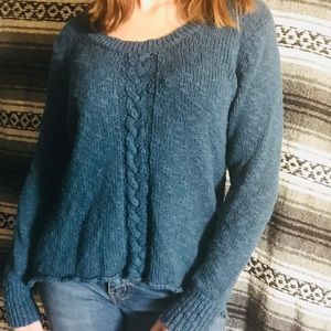 Cable knit sweater