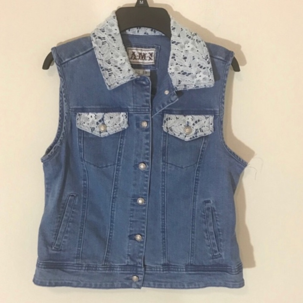 AMI denim vest