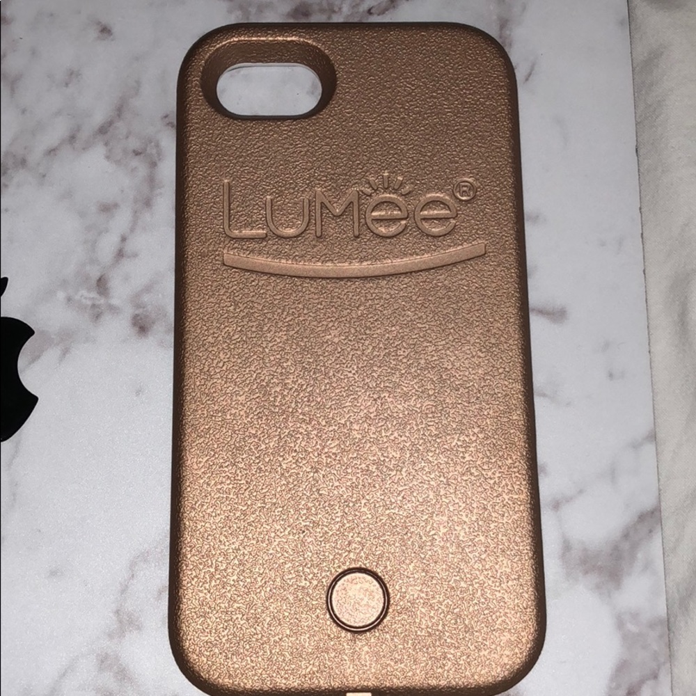 iPhone 7 but also fits 6’s, rose gold Lumee case