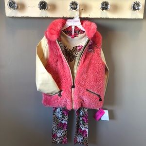 BETSEY JOHNSON Girls Jacket Coat Shirt leggings 6x