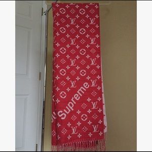 LV x Supreme Scarf