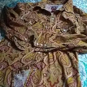 Lucky Brand pearl button corduroy shirt