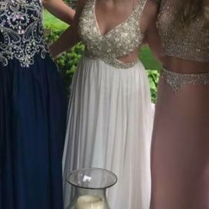 White prom dress