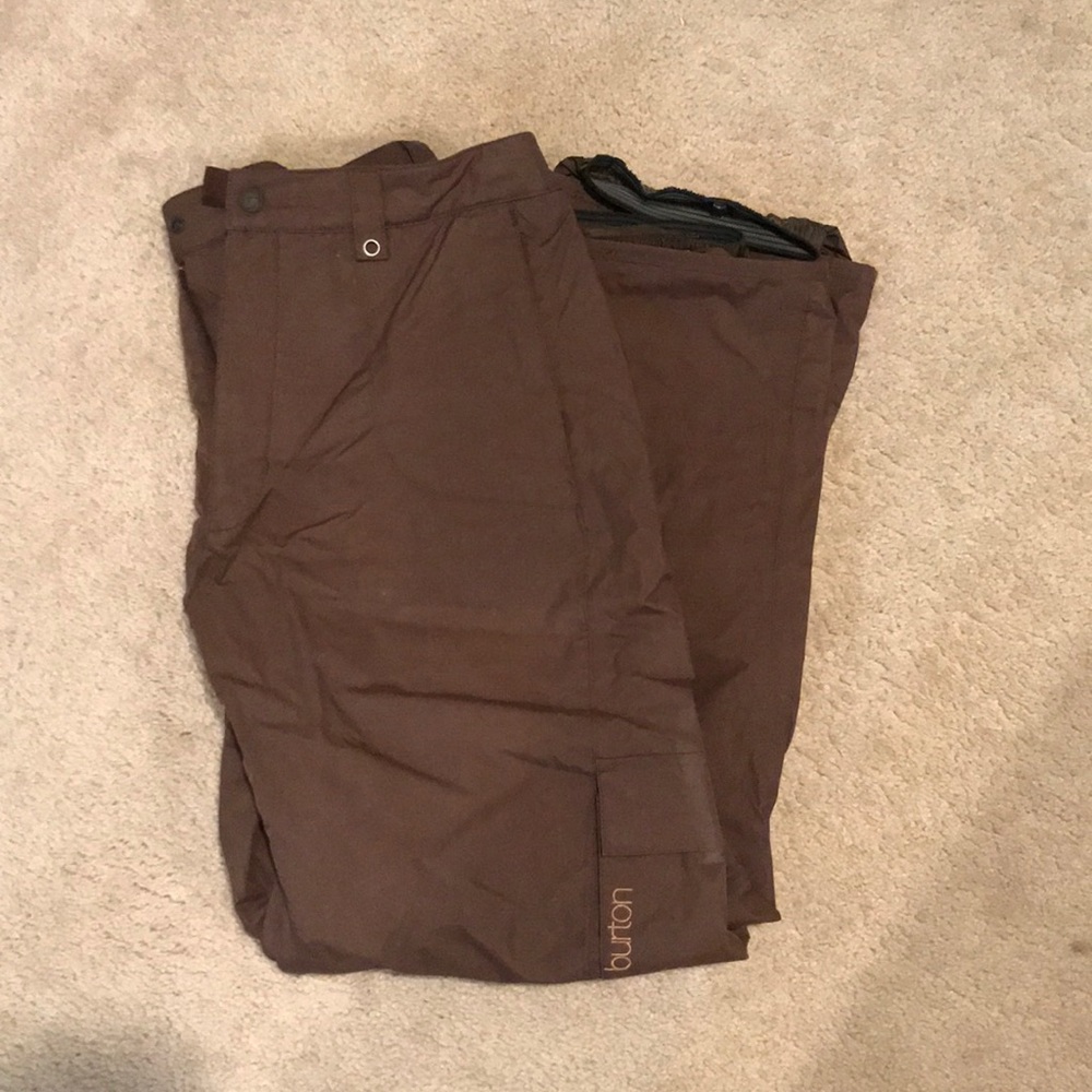 Burton brown L ski/snowboarding pants
