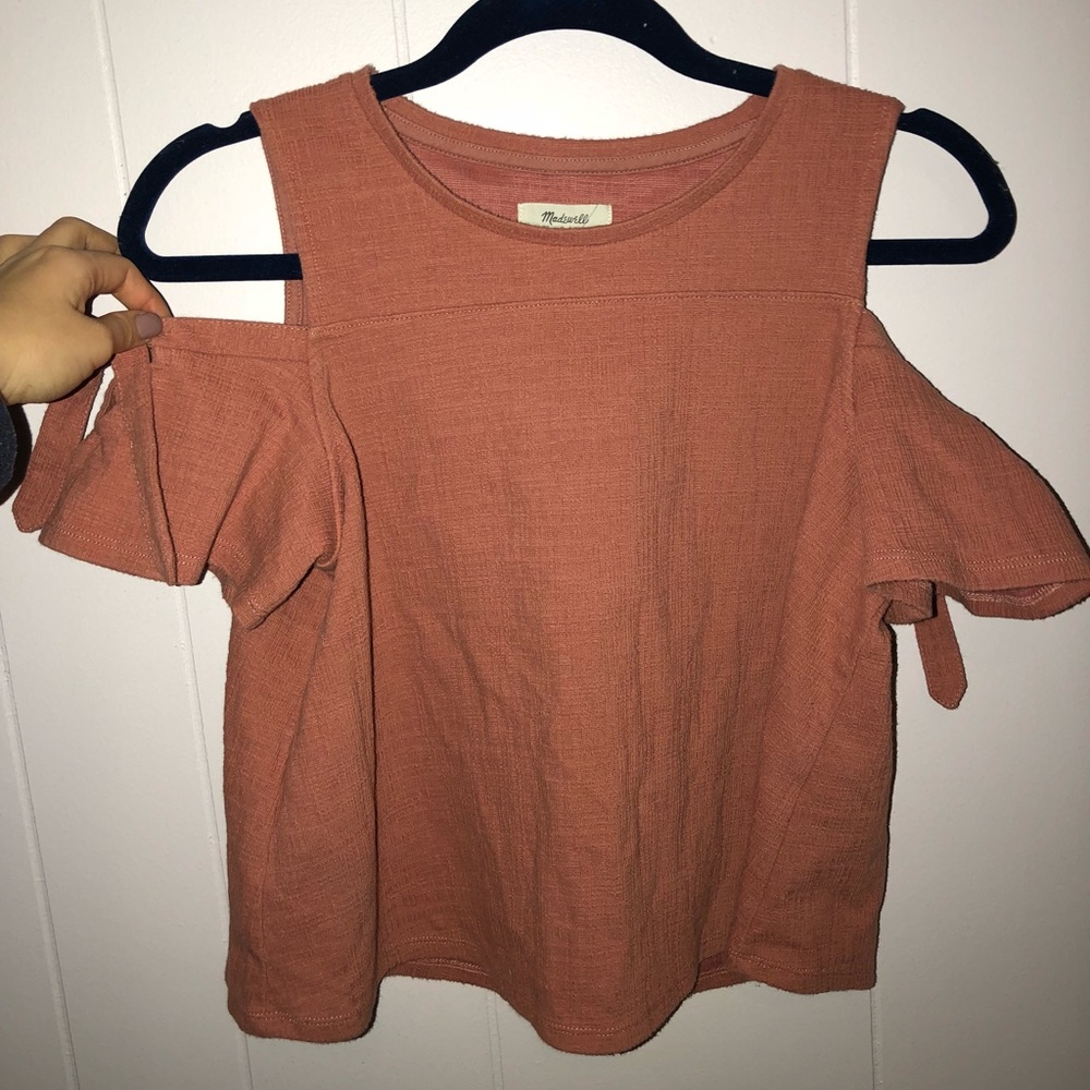 Madewell Tie Sleeve Off the shoulder Top