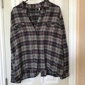 Gray checkered flannel urban outfitters