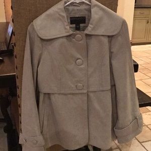 Bernardo pearlized suede jacket