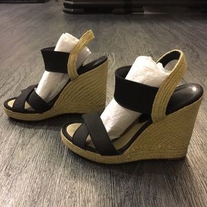 NINE WEST JAXSON ESPADRILLE WEDGES size 7.5