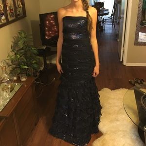 Midnight Blue Long Formal Dress