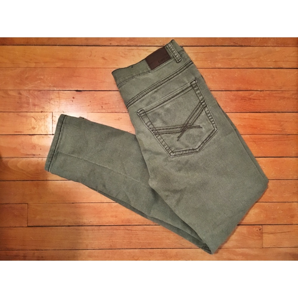 Carbon Men’s Skinny Olive Green Jeans 29x30