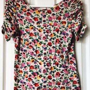 Anthropologie Postmark Floral Tee