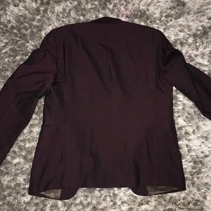 Dark  burgundy blazer