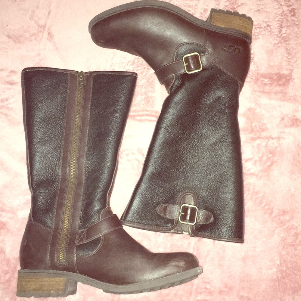 Leather UGG boots