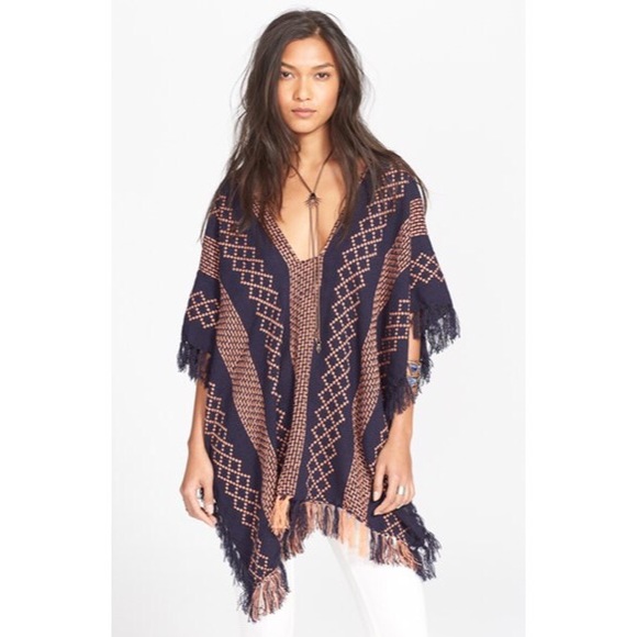 Free People Sweaters - Free People Woven Patterned Poncho