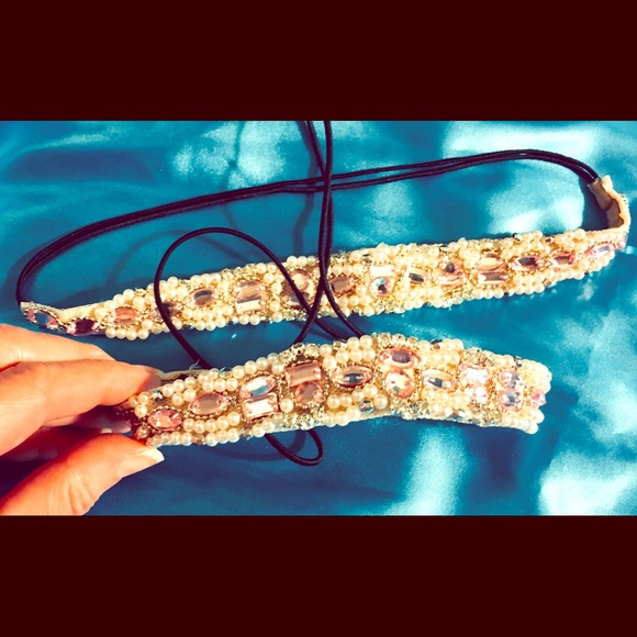 Pink Bling Jeweled Headband - Picture 2 of 5