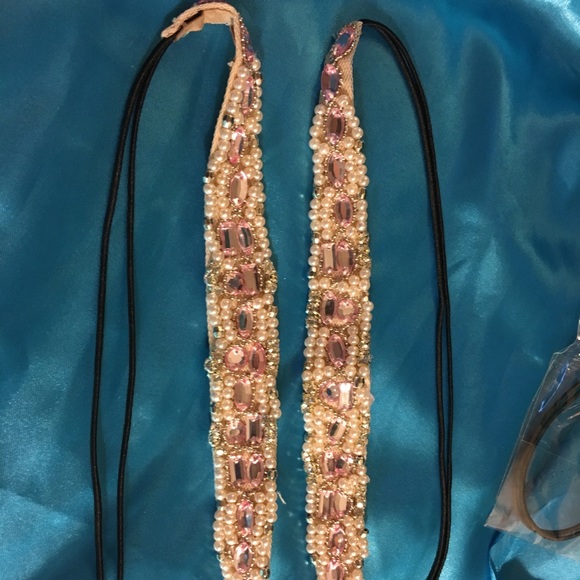 Pink Bling Jeweled Headband - Picture 3 of 5