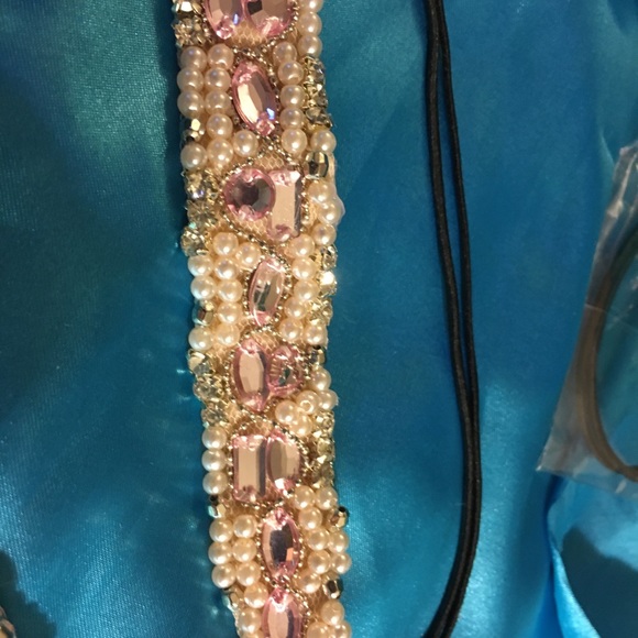 Pink Bling Jeweled Headband - Picture 5 of 5