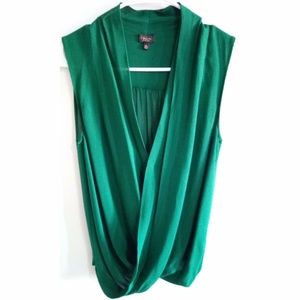 Aritzia Babaton Green Harper Blouse XXS