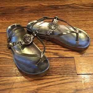 Tory Burch Silver Sandals