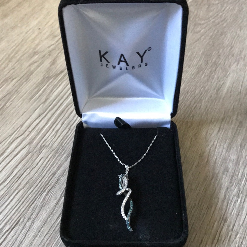 Blue Diamond Necklace