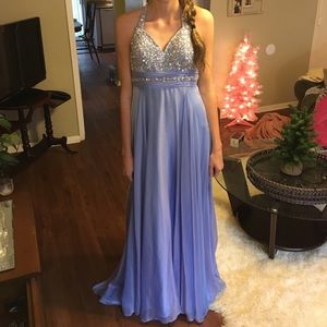 Periwinkle Long Formal Dress