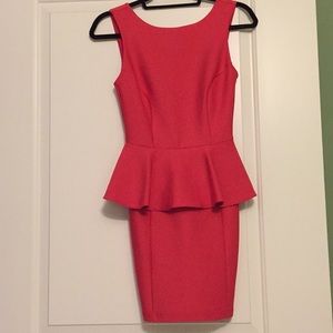 24 HOUR SALE!!! Red peplum mini dress.