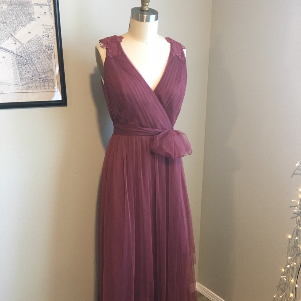 Soft Tulle and Lace Gown by Watters & Watters