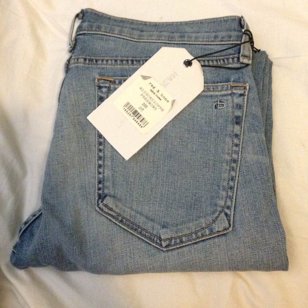Rag & Bone Light Wash The Dre Boyfriend Jeans - Picture 4 of 6