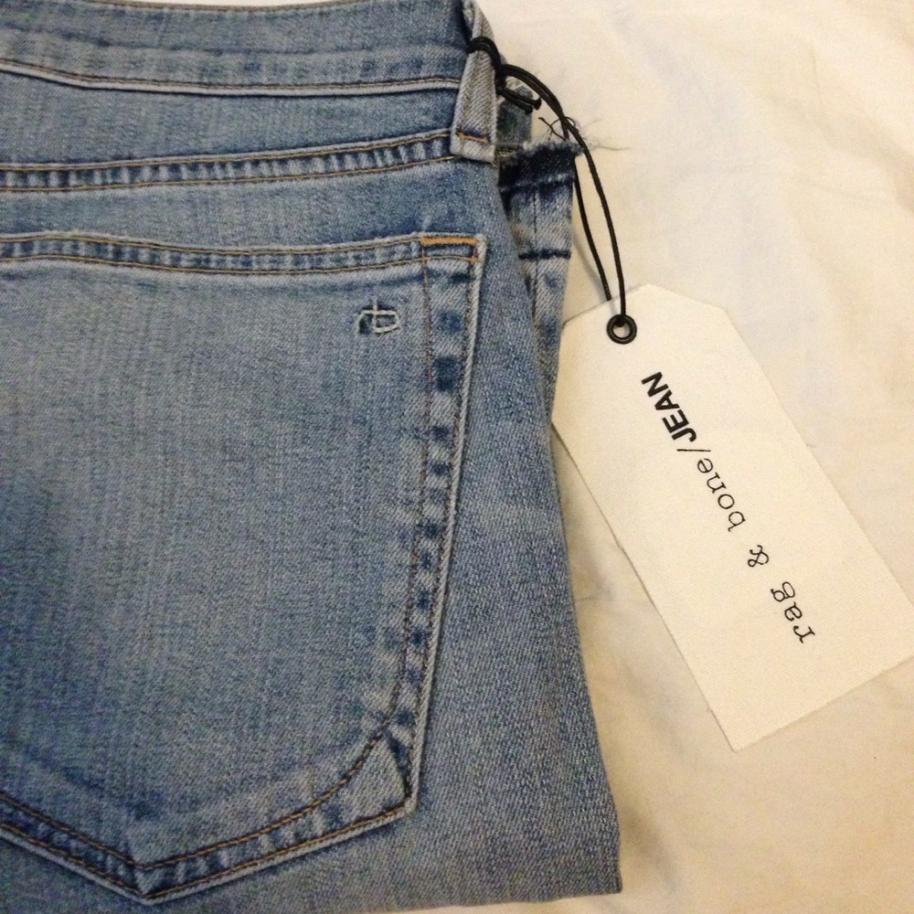 Rag & Bone Light Wash The Dre Boyfriend Jeans - Picture 6 of 6
