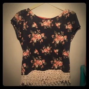 Flower patterned shirt