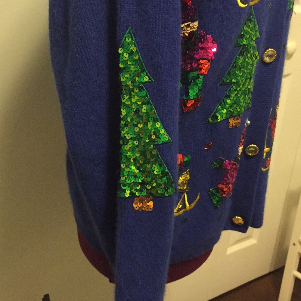 Christmas sweater lamb wool - Picture 4 of 8