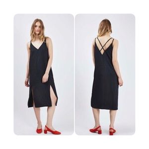 Topshop Pinstripe dress sz 8