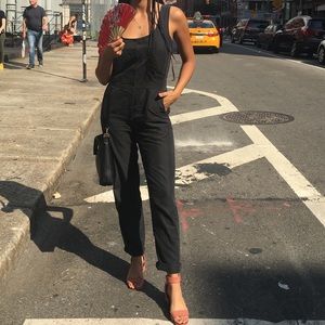 Button down grey sleeveless romper