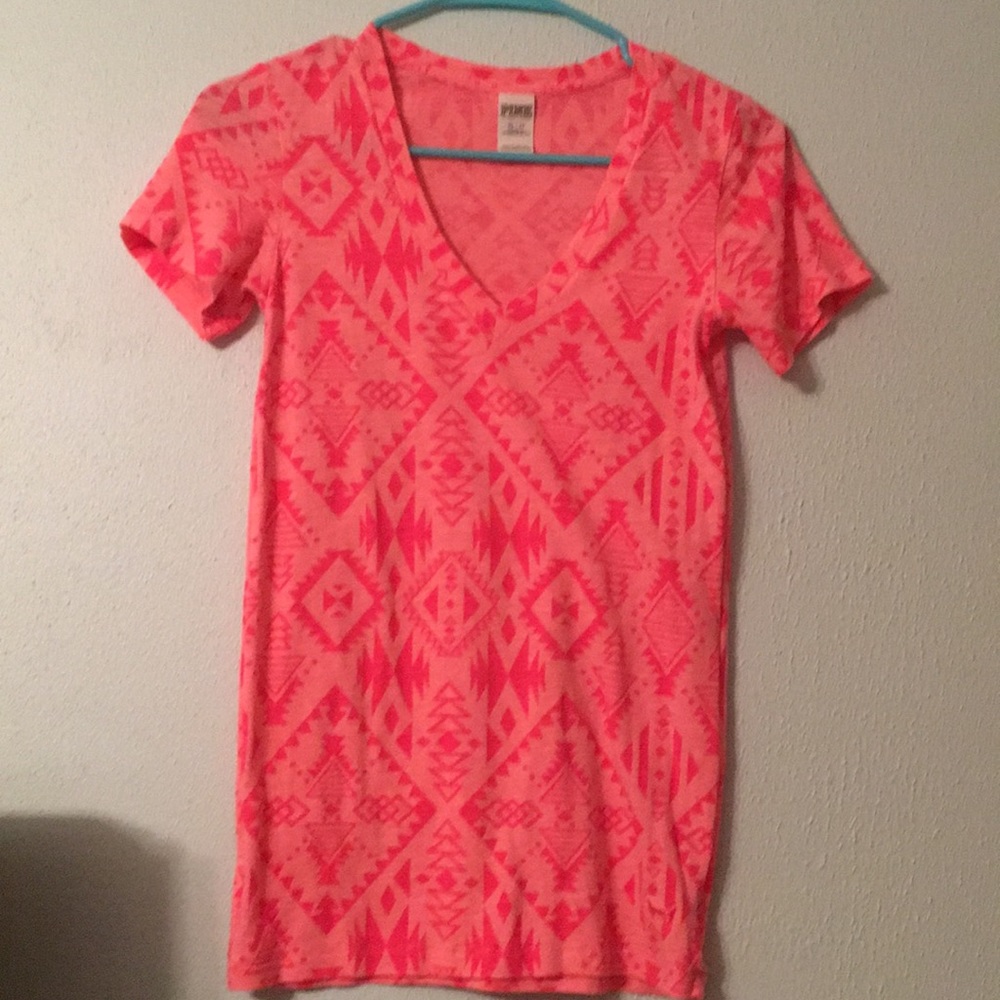 PINK v neck tshirt