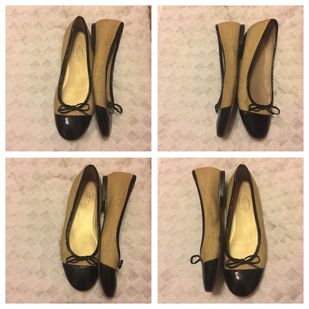 **Talbots**Flat Shoes With Front String Bows - image 2