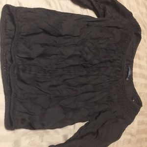 black patterned top