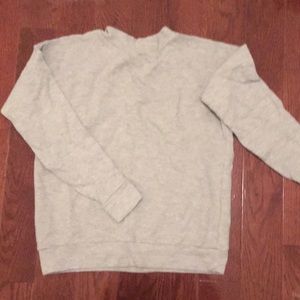 Gray texture Mockneck Pullover