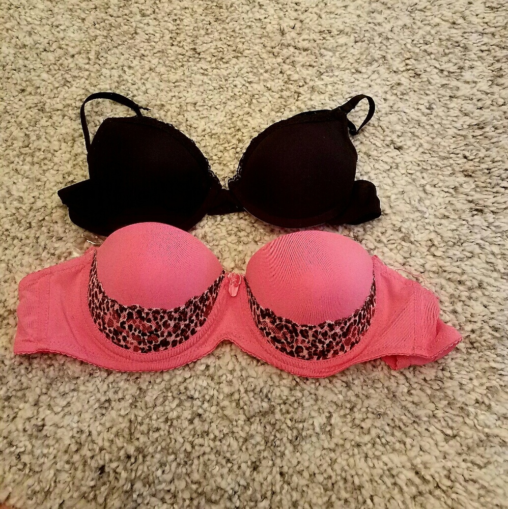 ❤SALE❤ PINK & BLACK bras 2 for $30